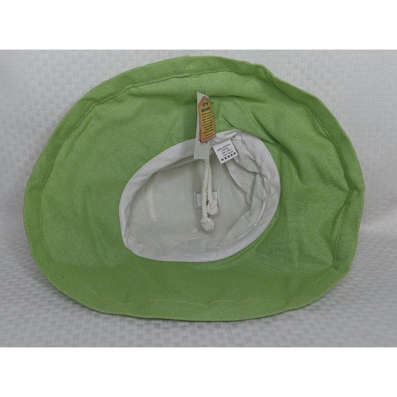 Masters Golf NWT Ladies Adjustable UPF50 Bucket Hat Lime Green 100% Cotton Scala main image 6